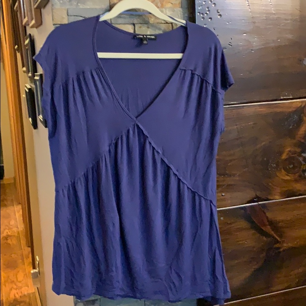 Never worn, slinky short-sleeve top